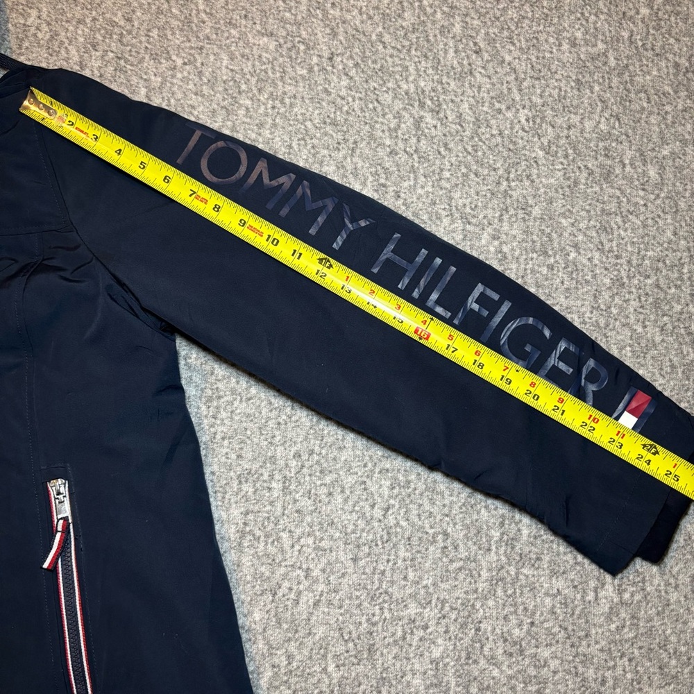 Tommy Hilfiger Women’s Stadium Jacket Navy Hooded XXL - Picture 13 of 13